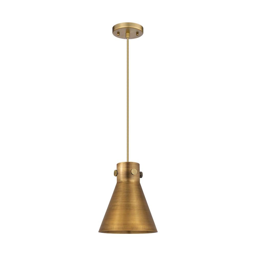 Innovations Newton Cone Brushed Brass Pendant