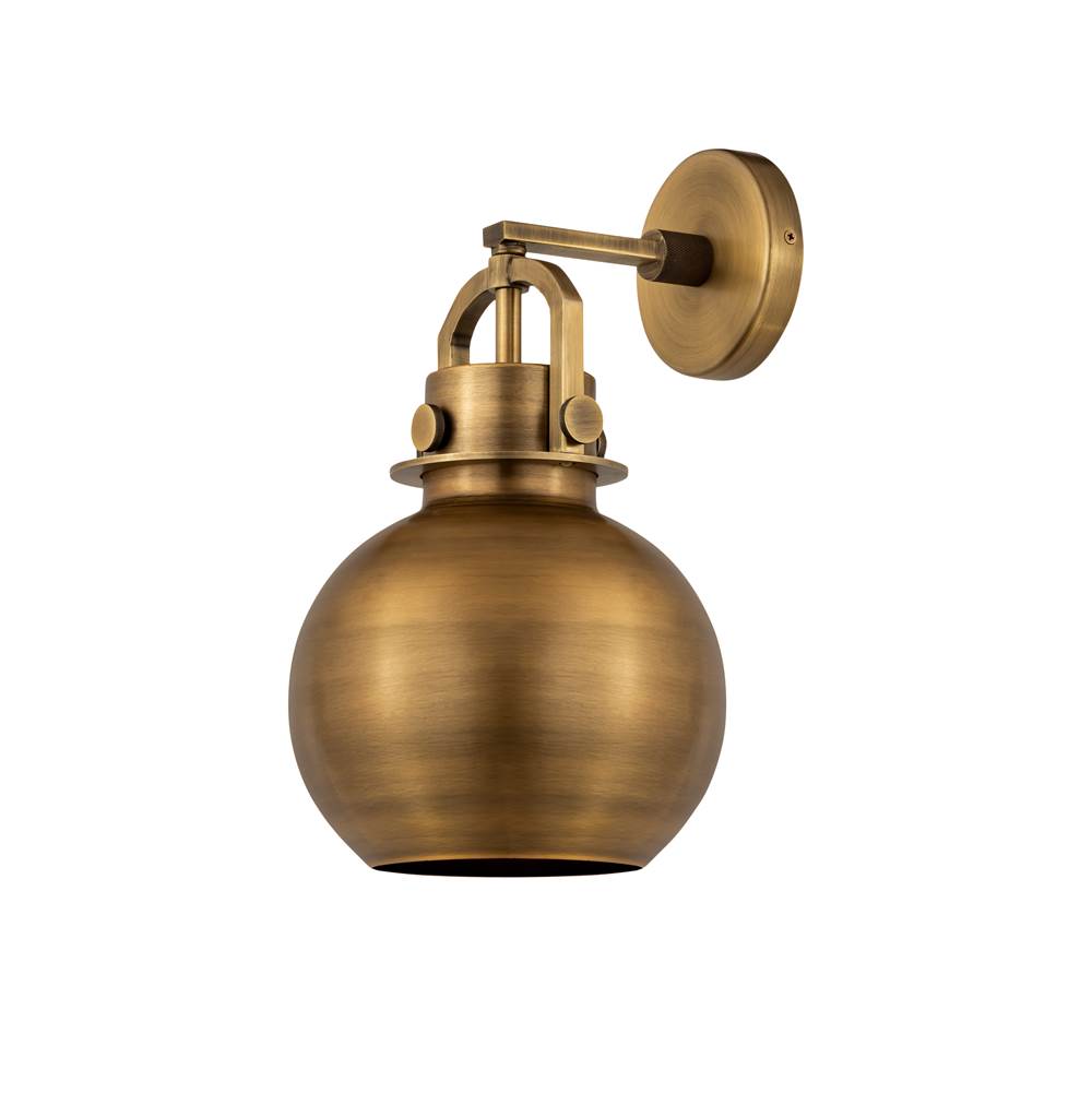 Innovations Newton Sphere Brushed Brass Sconce