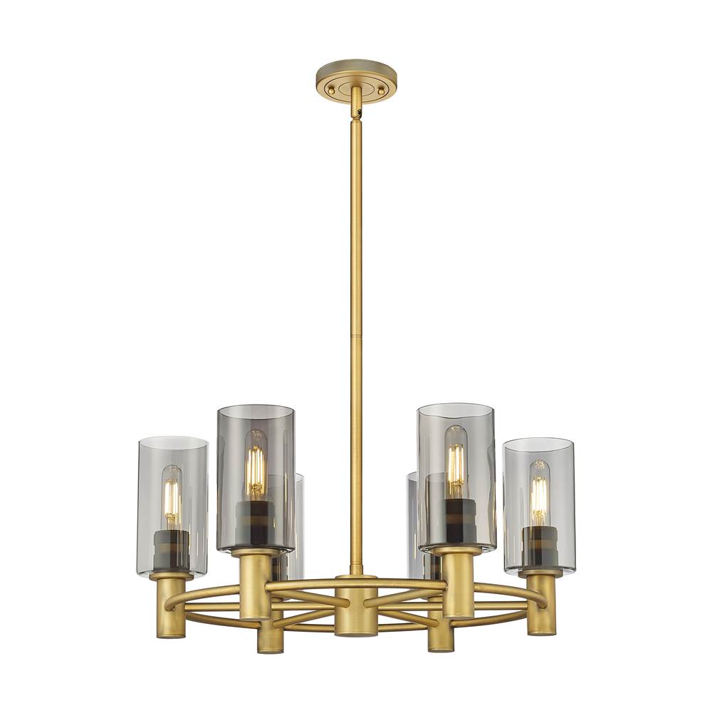 Innovations Crown Point Brushed Brass Chandelier