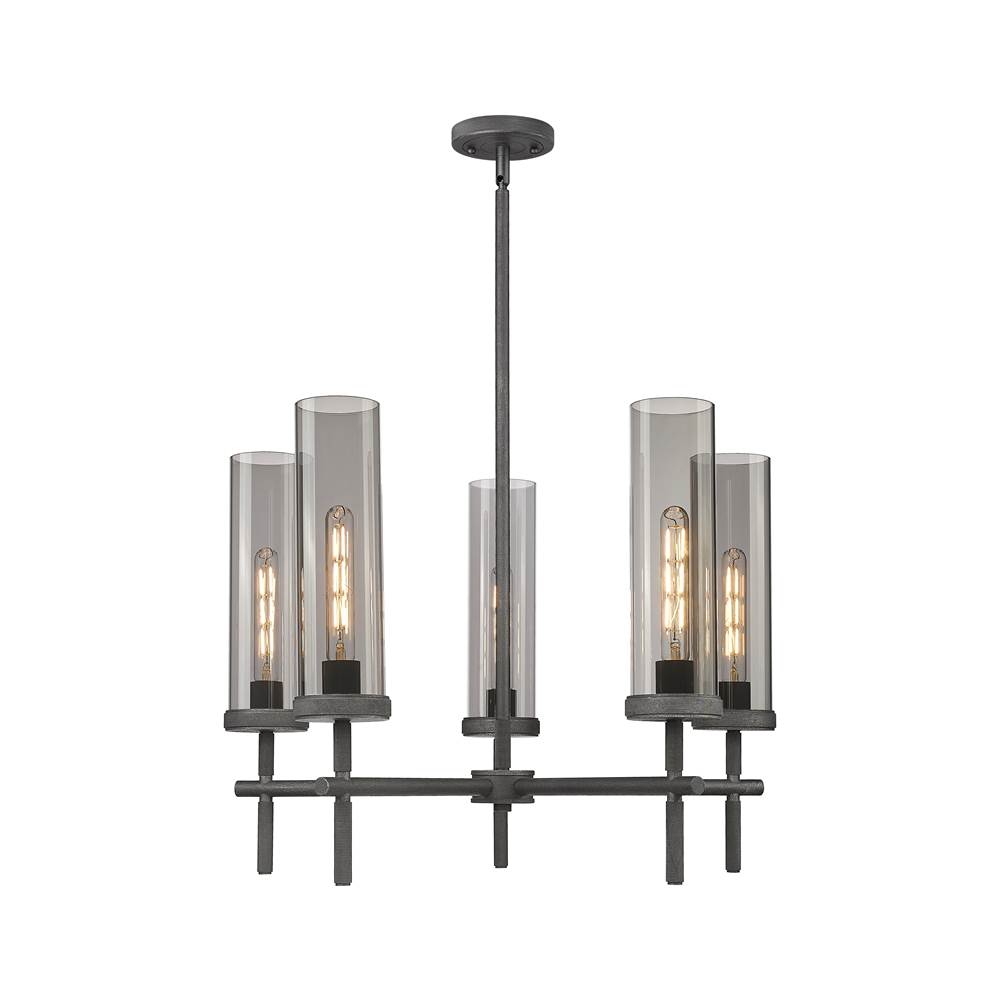 Innovations Lincoln Weathered Zinc Chandelier
