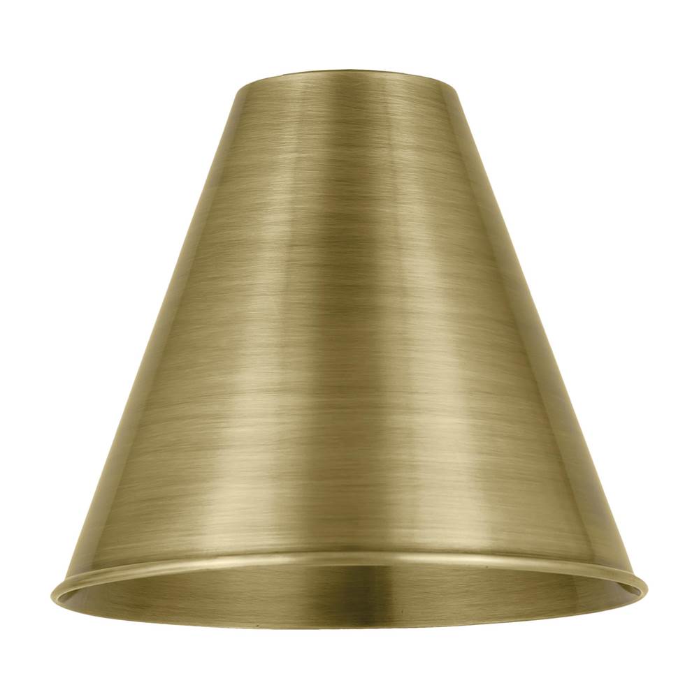 Innovations Ballston Cone Light 8 inch Antique Brass Metal Shade