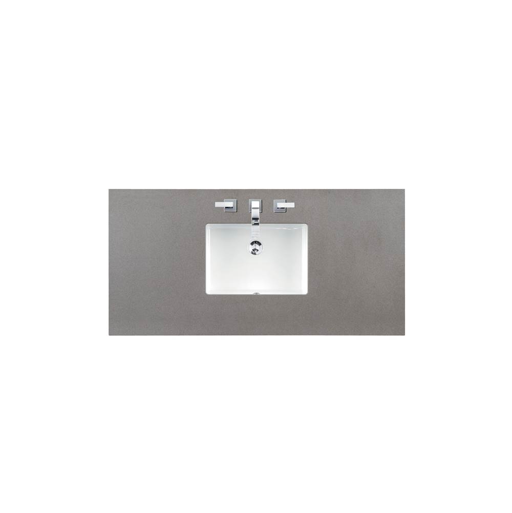 James Martin Vanities 48'' Single Top, 3 CM Grey Expo Quartz w/ Sink
