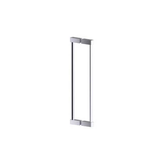 Kartners LISBON- 6-inch Double Shower Door Handle-Glossy White