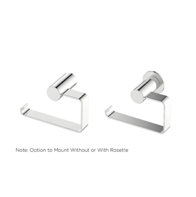 Kartners PORTO - Drop Toilet Paper Holder (Left)-Unlacquered Brass