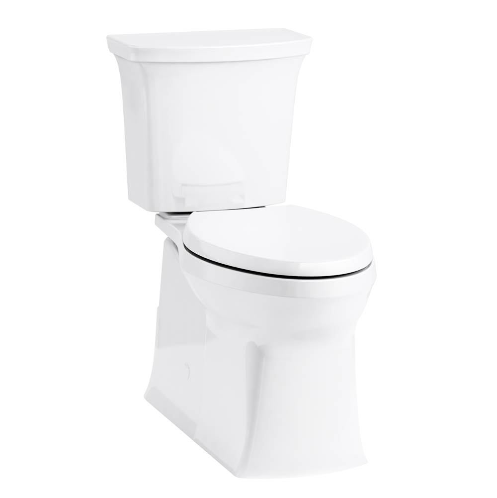 Kohler Corbelle® Comfort Height® Two-piece elongated 1.28 gpf chair height toilet with right-hand trip lever
