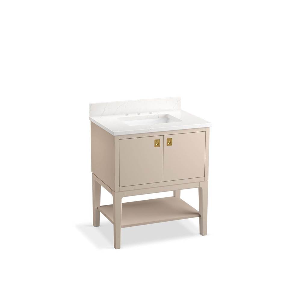 Kohler Seagrove™ by Studio McGee 30'' bathroom vanity cabinet with sink and quartz top