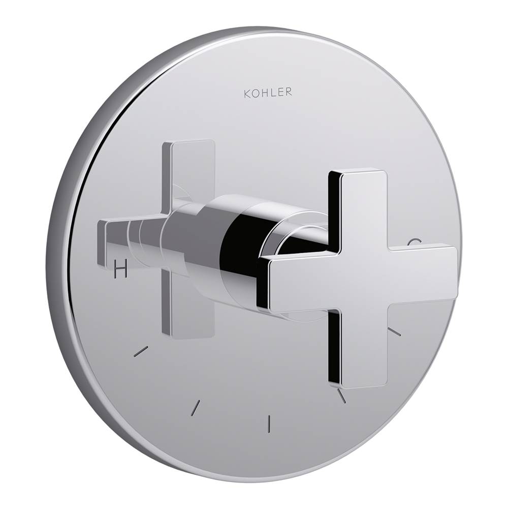 Kohler Composed® thermostatic valve trim with cross handle