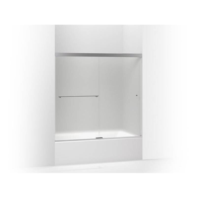 Kohler Revel® Sliding bath door, 55-1/2'' H x 56-5/8 - 59-5/8'' W, with 5/16'' thick Frosted glass