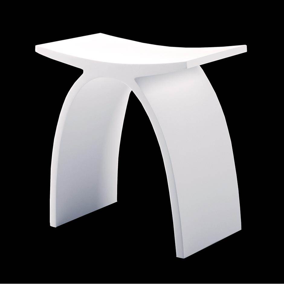 Lacava Stool made of solid surface. W: 16 7/8'' D:9'' H:17''
