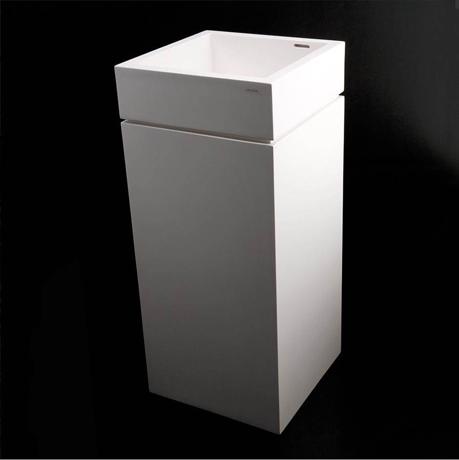 Lacava Pedestal made of solid surface for Bathroom Sink 5125 (sold separately), 16''W x 16''D x 28''H