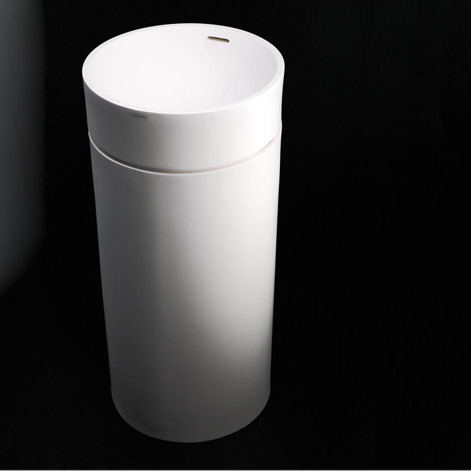 Lacava Pedestal made of solid surface, for Bathroom Sink 5150 (sold separately), 16 1/2''DIAM x 28''H