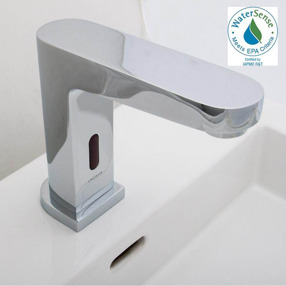 Lacava Electronic Bathroom Sink faucet for cold or premixed water. Recommended mixing valves sold separately: EX20A or EX25A. SPOUT: 4 3/4'', H:5 1/2''.