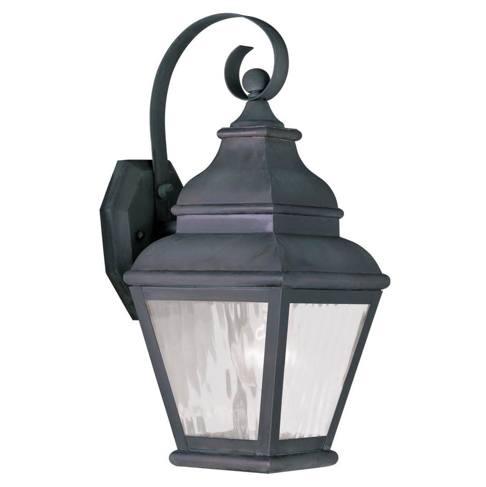 Livex 1 Light Charcoal Outdoor Wall Lantern