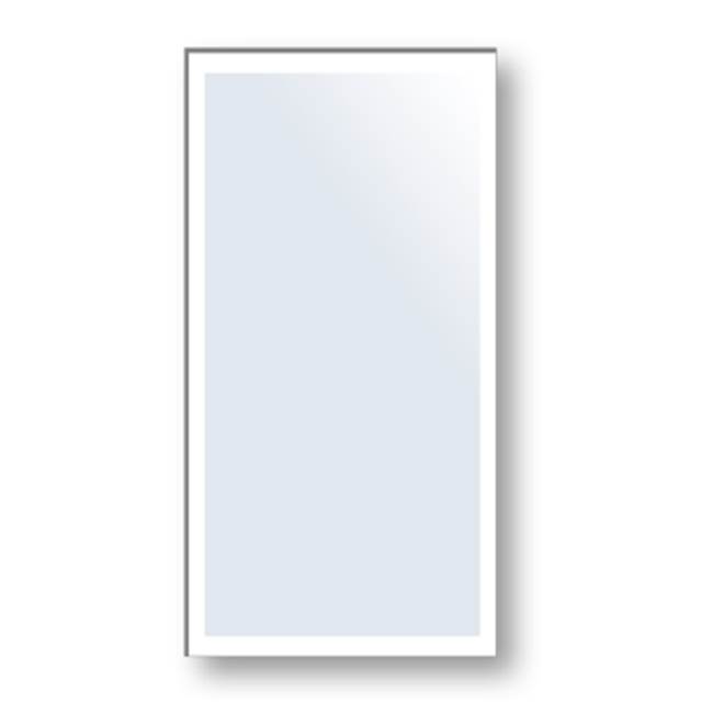 Madeli Edge Mirror 24'' X 48'', Frosted Edge. Dual Installation,
