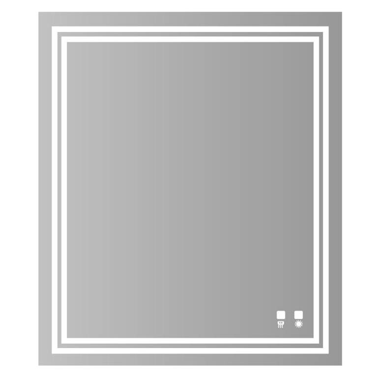 Madeli Zen Illuminated Slique Mirror, Mirror. 36'' X 30'' Lumentouch , On/Off Dimmer Switch. Defogger, Dual Installation