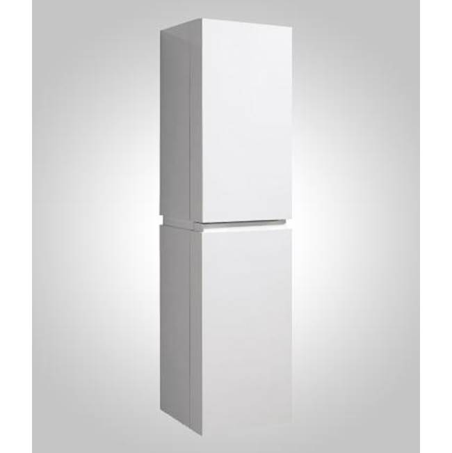 Madeli 16''W Urban Linen Cabinet, Whisper Grey. Wall Hung, Right-Hinged. Non-Handed, 15-9/16'' X 15'' X 60-5/8''