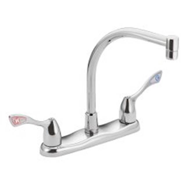 Moen Commercial Chrome two-handle kitchen faucet