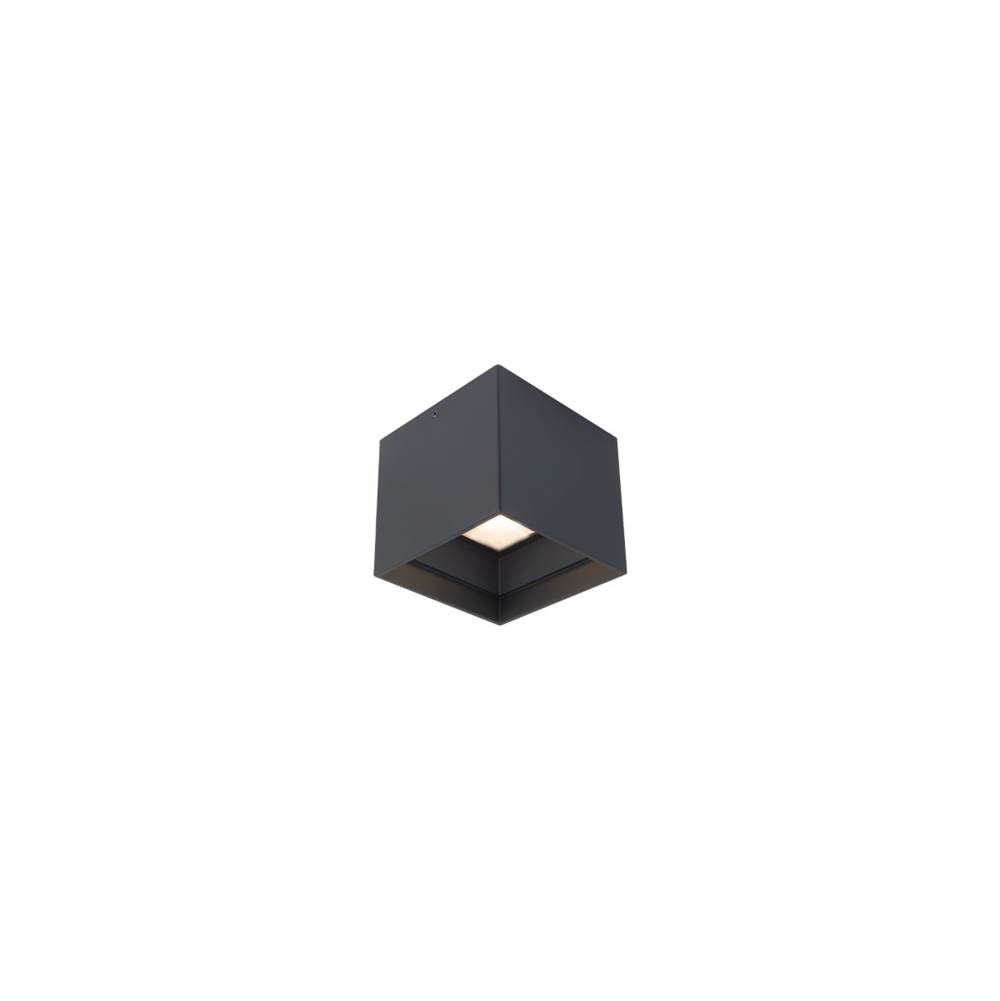 Modern Forms Kube 5'' LED Outdoor Flush Mount Light 3500K in Black
