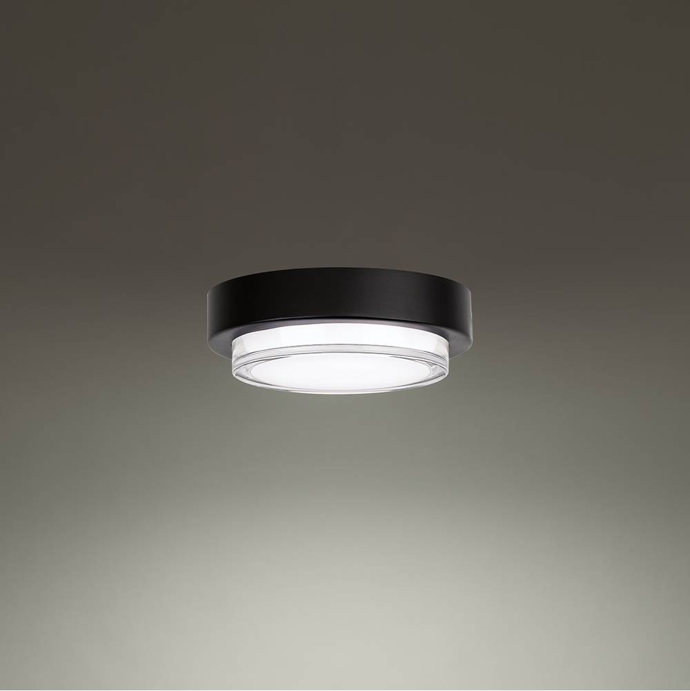 Modern Forms Kind 8'' LED Outdoor Flush Mount Light 3500K in Black