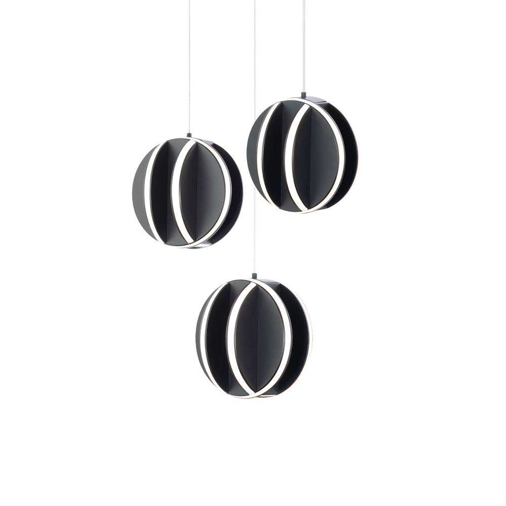 Modern Forms Carillion 12'' LED Chandelier Light 3000K in Black