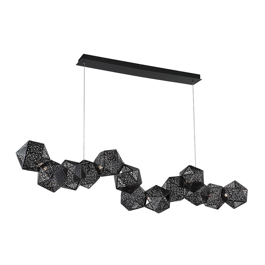 Modern Forms Riddle 64'' LED Linear Pendant Light 3000K in Black