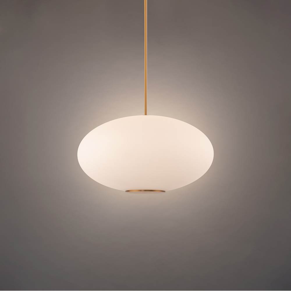 Modern Forms Illusion 22'' LED Indoor Pendant Light 3500K in Aged Brass