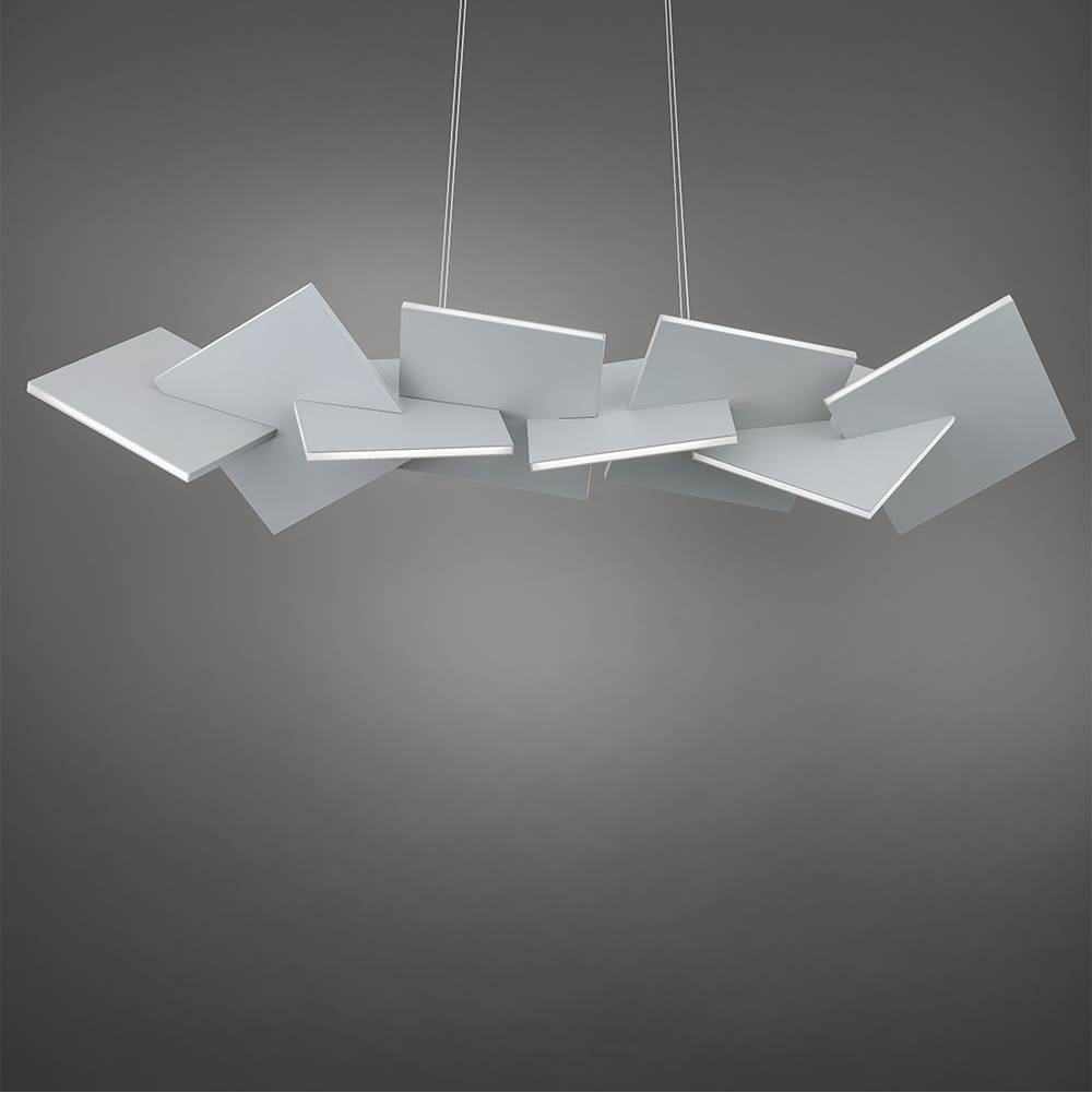 Modern Forms Konstrukt 48'' LED Linear Pendant Light 3000K in Titanium