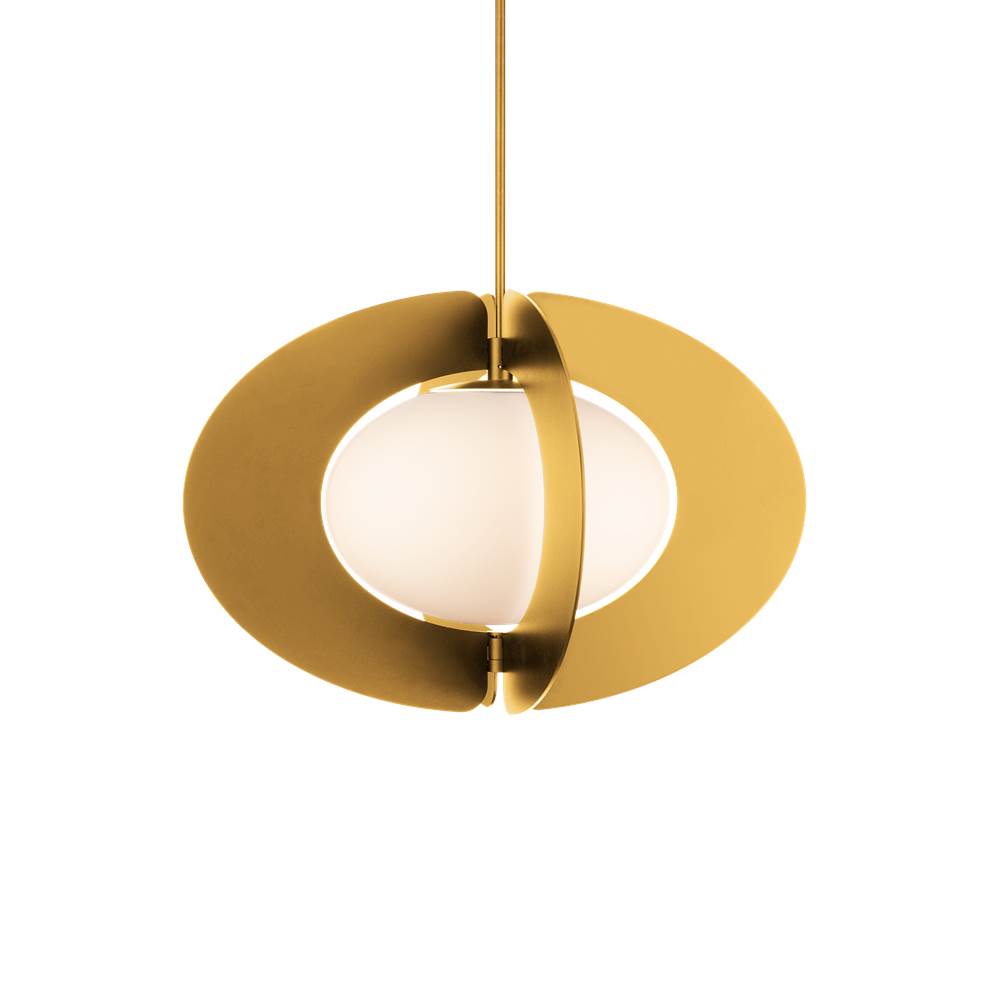 Modern Forms Echelon 16'' LED Indoor Pendant Light 3000K in Aged Brass