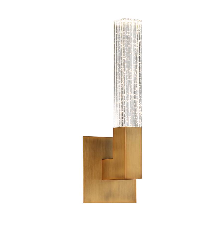 Modern Forms Cinema 15'' LED Wall and Bath Light 3500K in Aged Brass