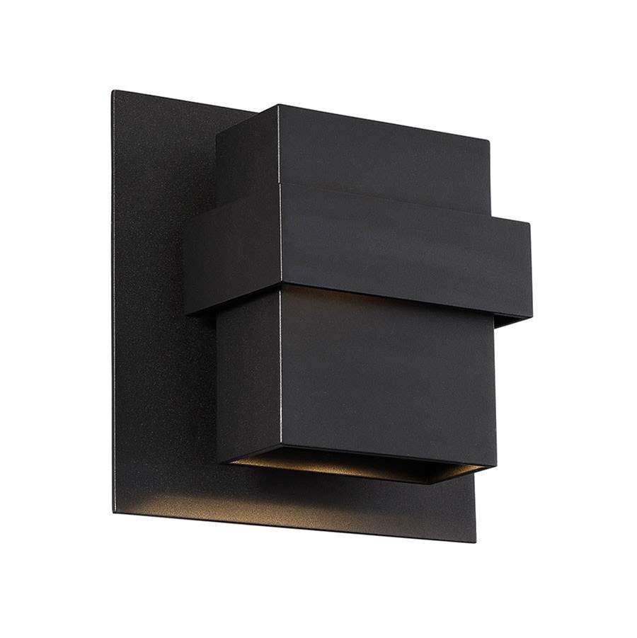 Modern Forms Pandora 9'' LED Outdoor Wall Sconce Light 3000K in Black