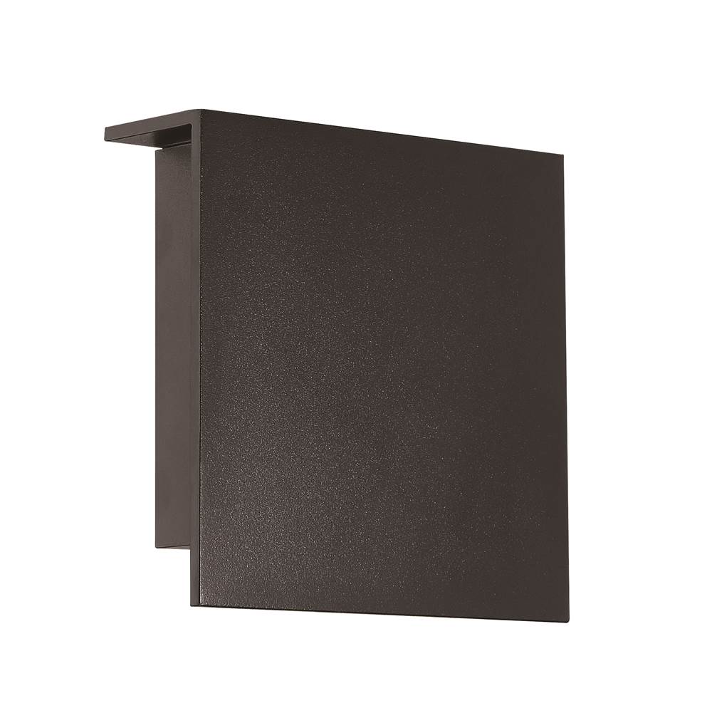 Modern Forms Square 10'' LED Outdoor Wall Sconce Light 3000K in Black