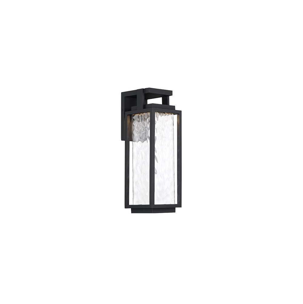 Modern Forms Two If By Sea 25'' LED Outdoor Wall Sconce Lantern Light 3000K in Black