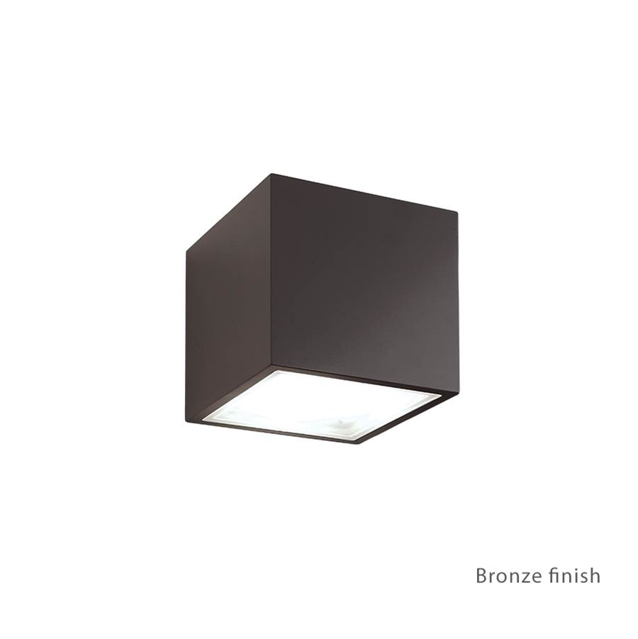 Modern Forms Bloc 6'' LED Outdoor Wall Sconce Light 3000K in Bronze