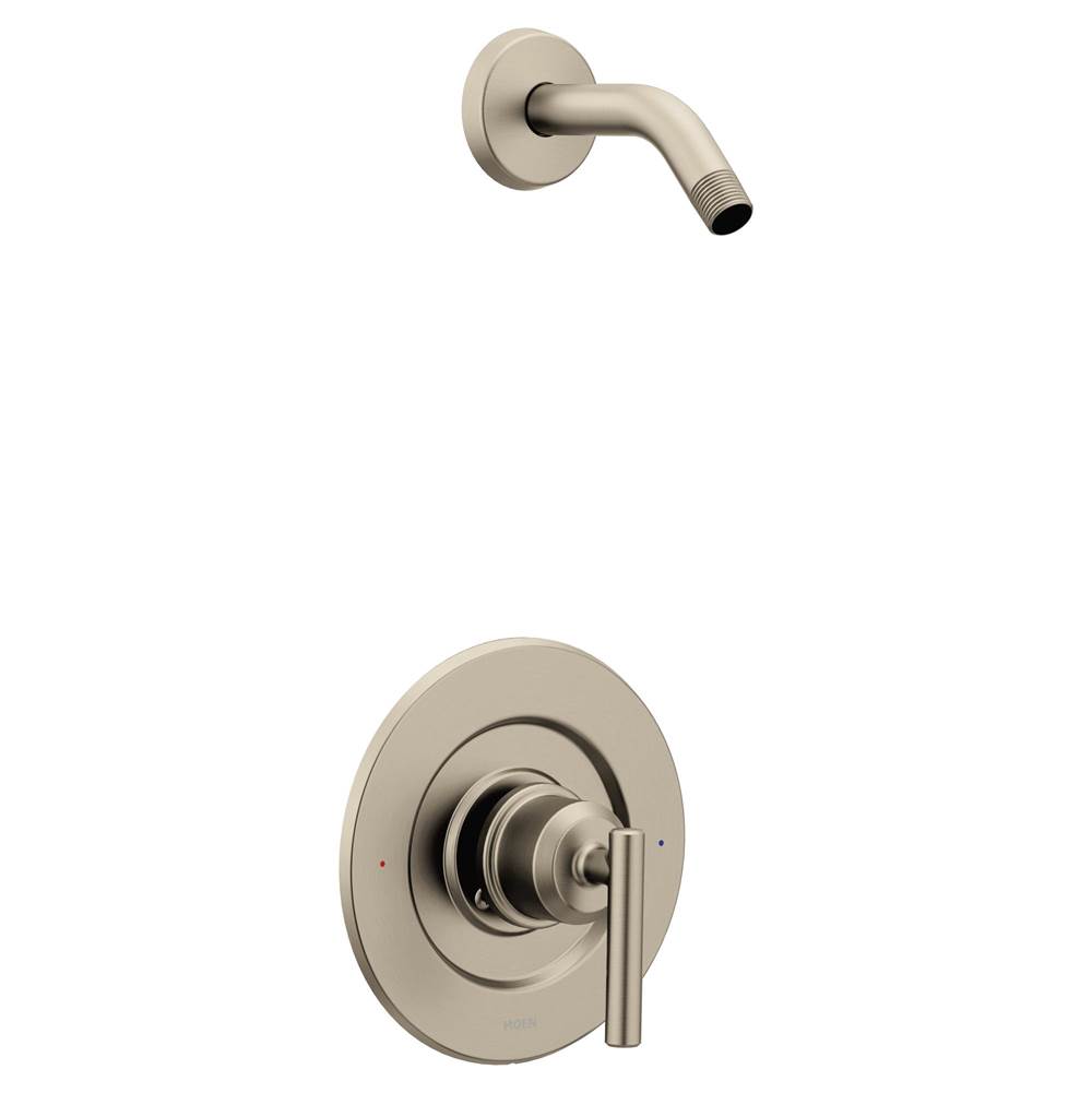 Moen Gibson Single-Handle Posi-Temp Shower Faucet Trim Kit in Brushed Nickel (Shower Head and Valve Not Included)