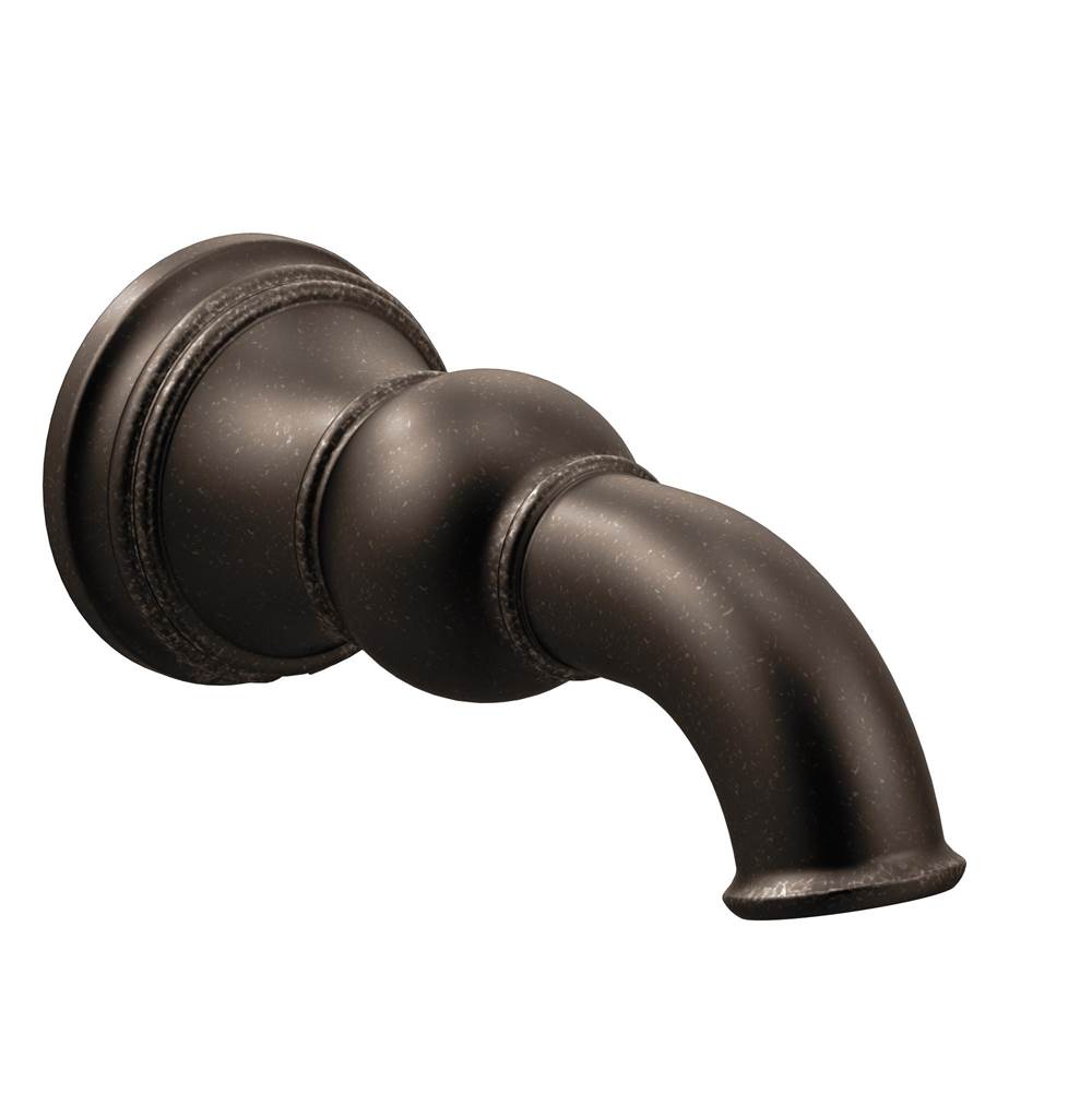 Moen Weymouth 1/2-Inch Slip Fit Connection Non-Diverting Tub Spout, Oil Rubbed Bronze