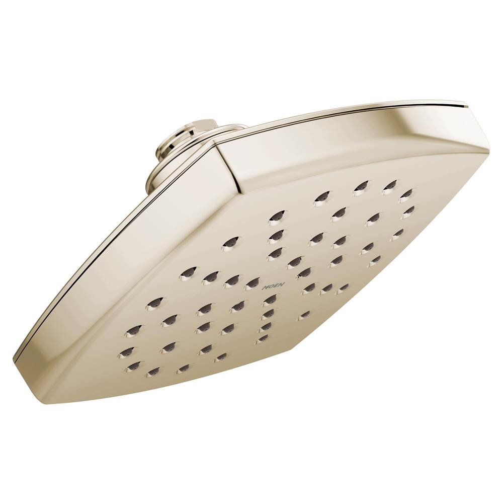 Moen Voss 6'' Single-Function Eco-Performance Rainshower Showerhead with Immersion Technology, Polished Nickel