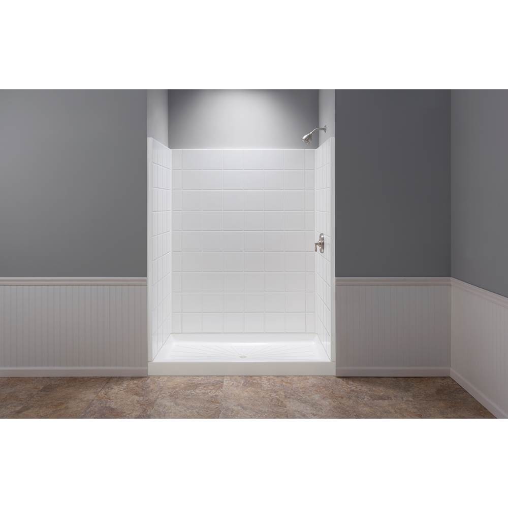 Mustee And Sons Durawall Tile Shower Wall, White, 3 Carton, 760T.1, 760T.2 or 760T.10
