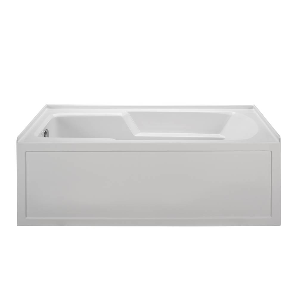 MTI Basics 60X30 White Right Hand Drain Integral Skirted Air Bath W/ Integral Tile Flange-Basics