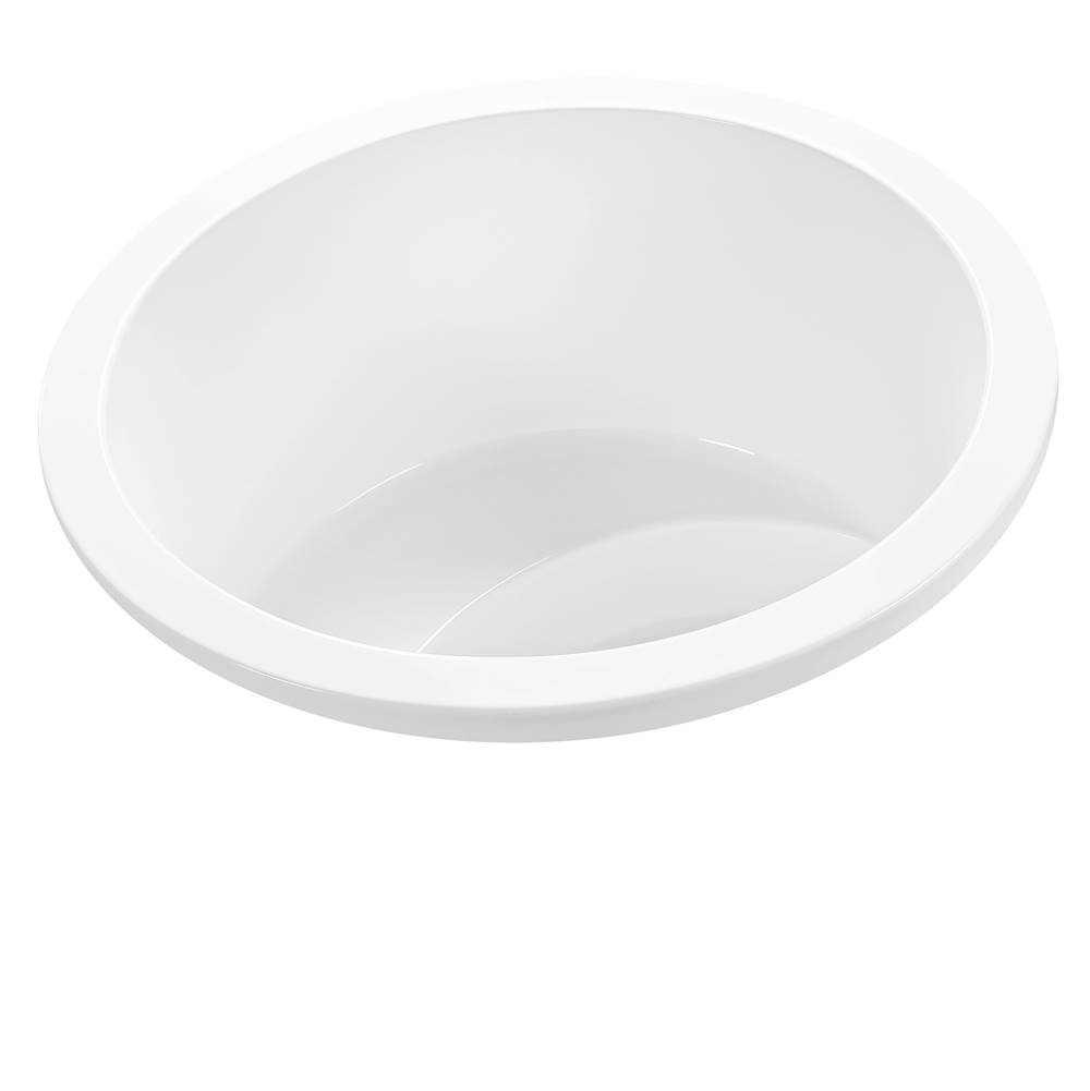 MTI Baths Jasmine 2 Acrylic Cxl Drop In Round Air Bath Elite - White (52X52)
