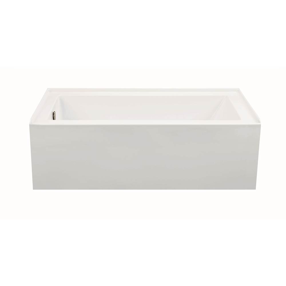MTI Baths Cameron 1 Dolomatte Integral Skirted Lh Drain Air  Bath - White (60X32)