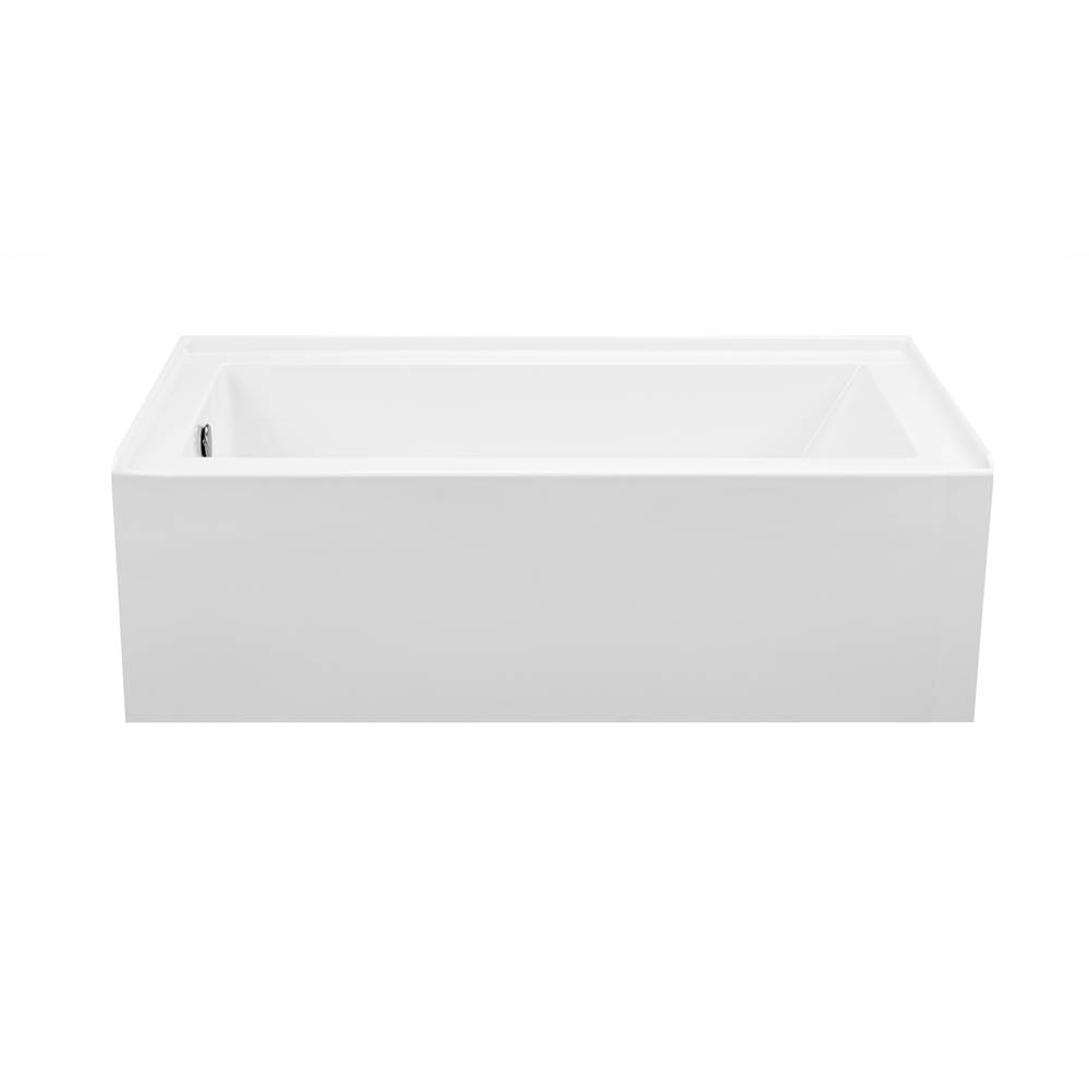 MTI Baths Cameron 3 Acrylic Cxl Integral Skirted Lh Drain Air Bath Elite/Ultra Whirlpool - White (66X32)