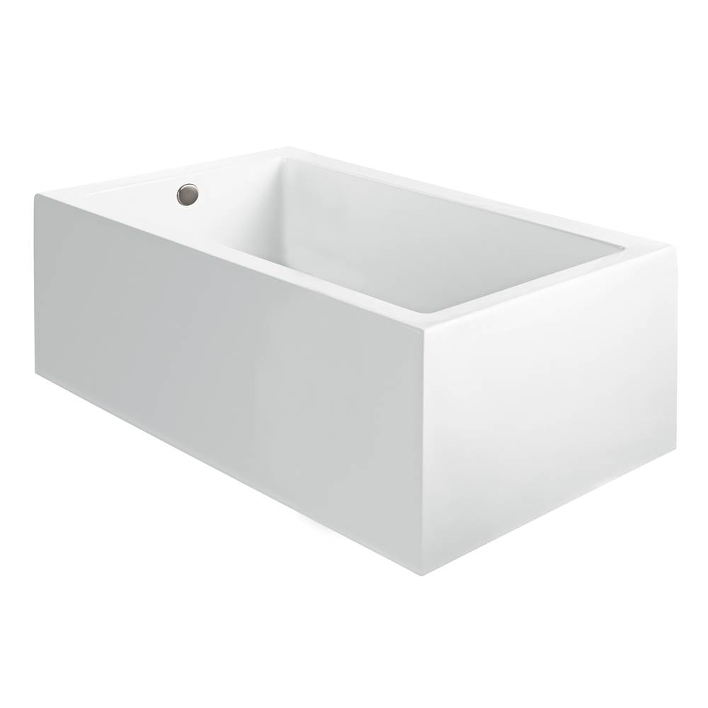 MTI Baths Andrea 21A Acrylic Cxl Sculpted 3 Side Air Bath Elite - White (54X42.125)