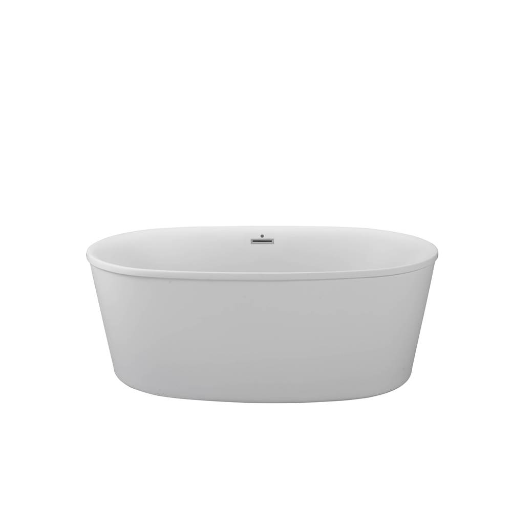 MTI Baths Adel Dolomatte Freestanding Air Bath - White (57.25X31)