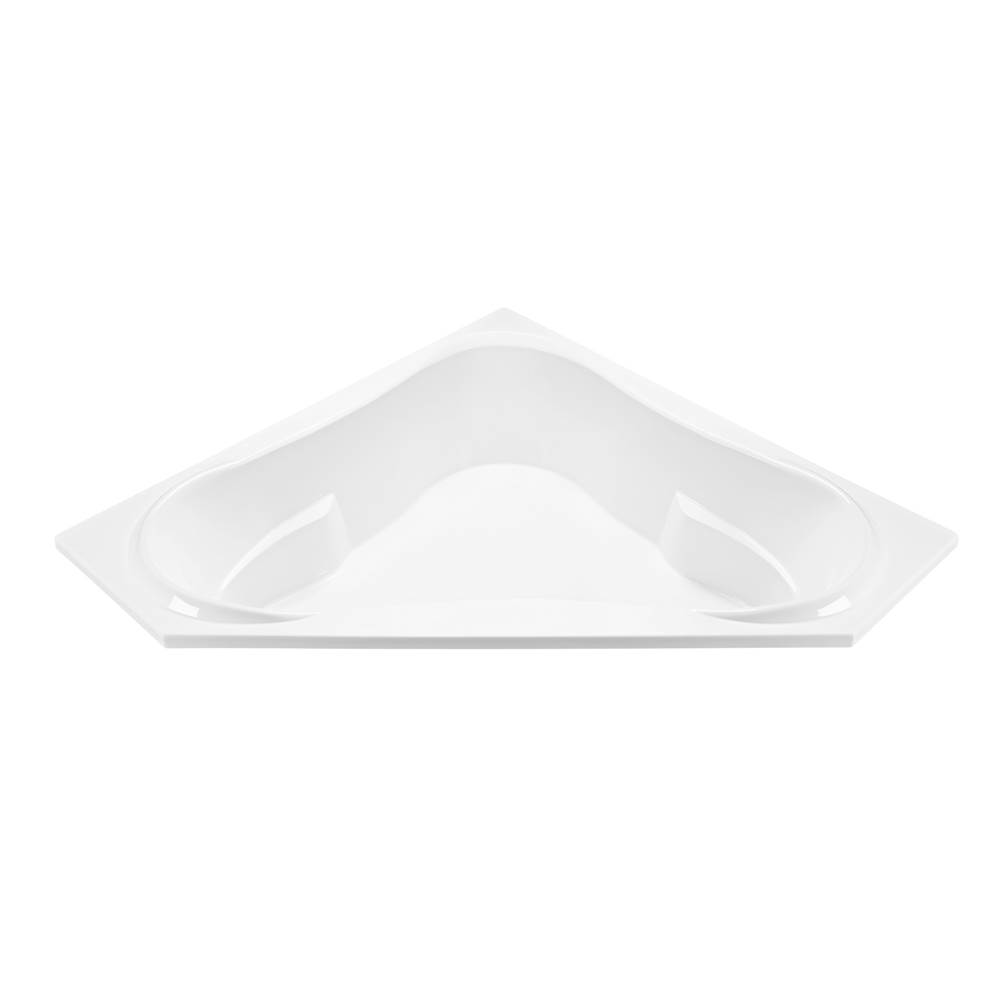 MTI Baths Cayman 5 Acrylic Cxl Drop In Corner Air Bath Elite - White (71.125X71.125)
