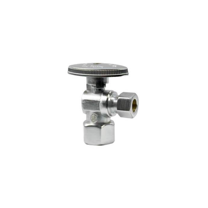 Mountain Plumbing Brass Oval Handle with 1/4 Turn Ball Valve - Lead Free - Angle (1/2'' Female IPS)