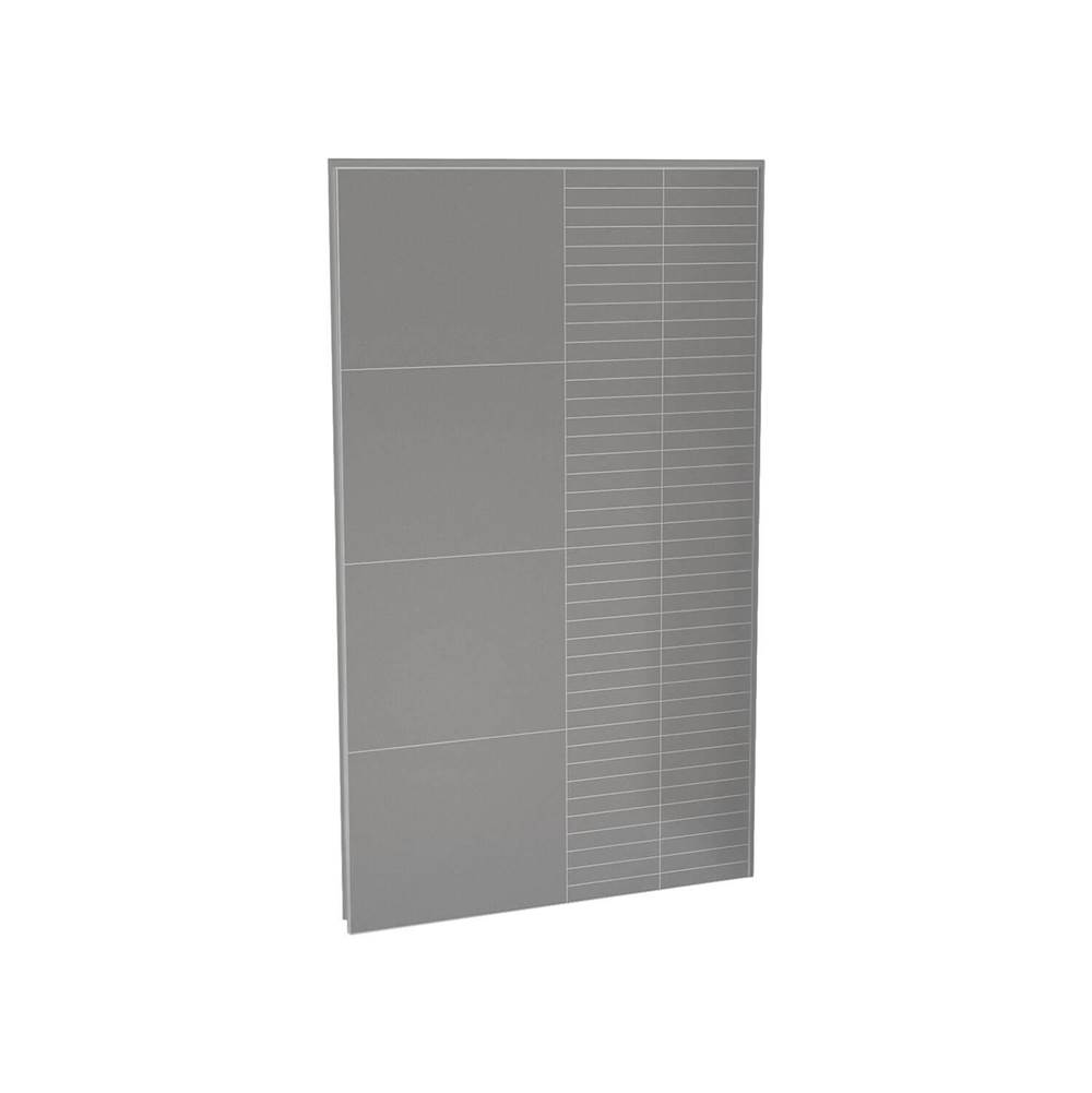 Maax Utile 48 in. Composite Direct-to-Stud Back Wall in Erosion Pebble grey