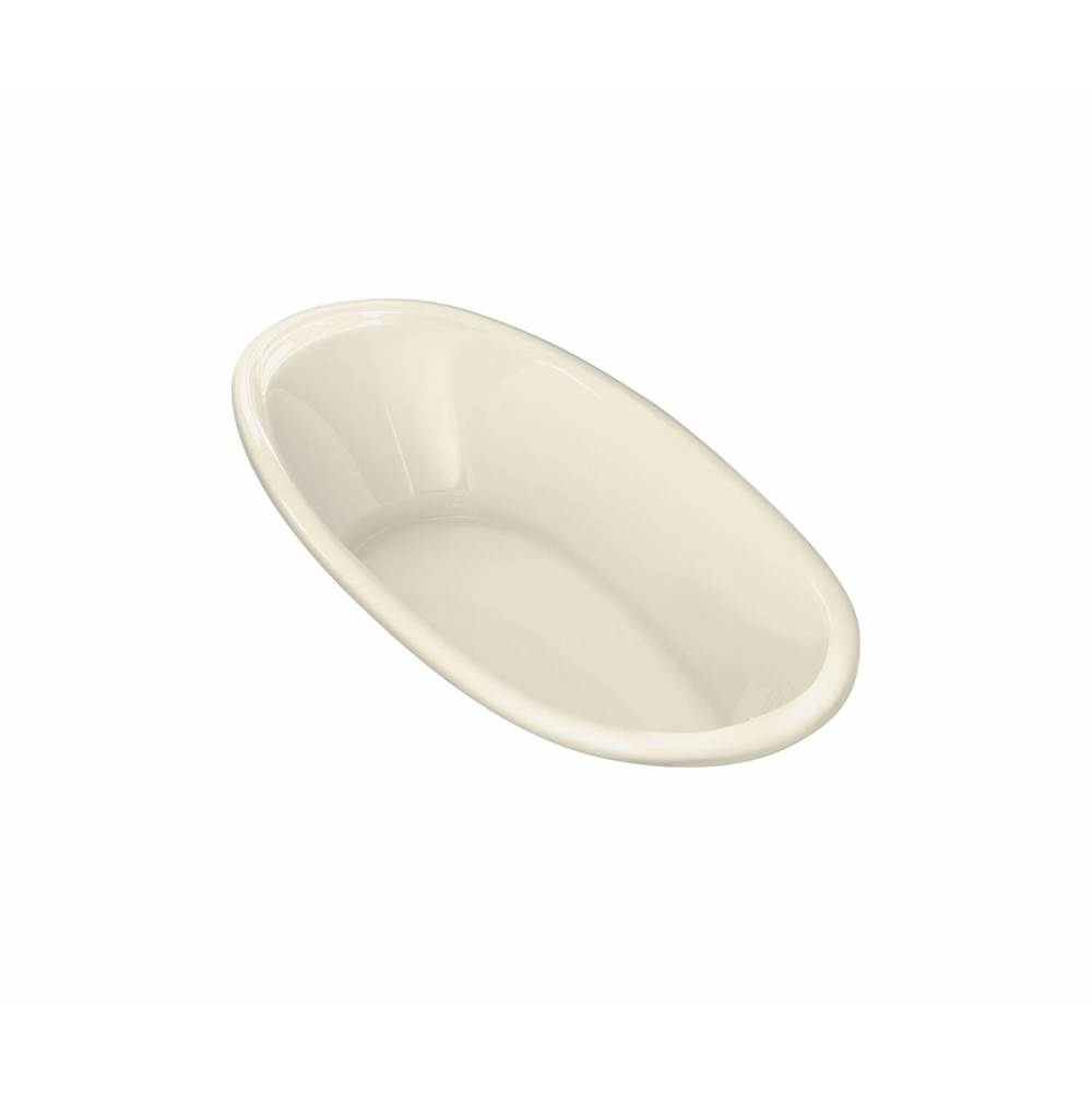 Maax Saturna 7236 Acrylic Drop-in End Drain Bathtub in Bone