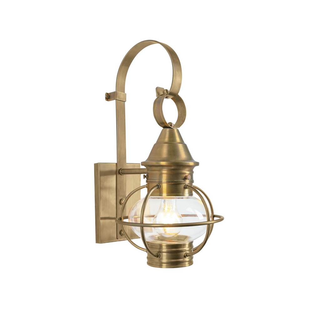 Norwell American Onion Outdoor Wall Light - Aged Brass