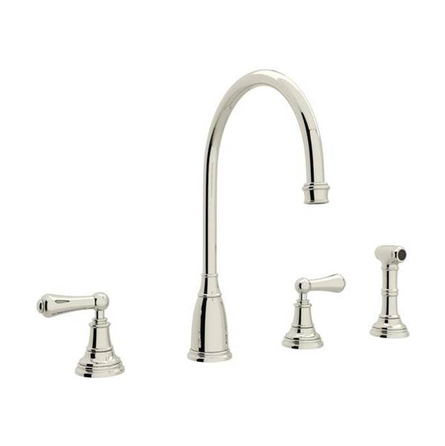 Rohl Georgian Era™ Two Handle Kitchen Faucet With Side Spray
