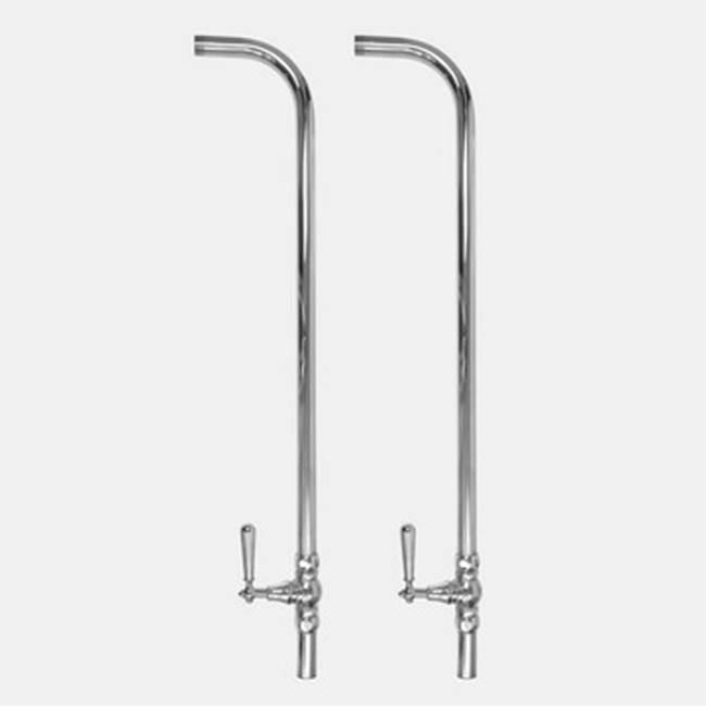 Sigma Risers & Shut-off Kit for Floor Mounting 32'' tall LOIRE POLISHED NICKEL PVD .43